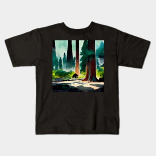 A forest of sequoias Kids T-Shirt